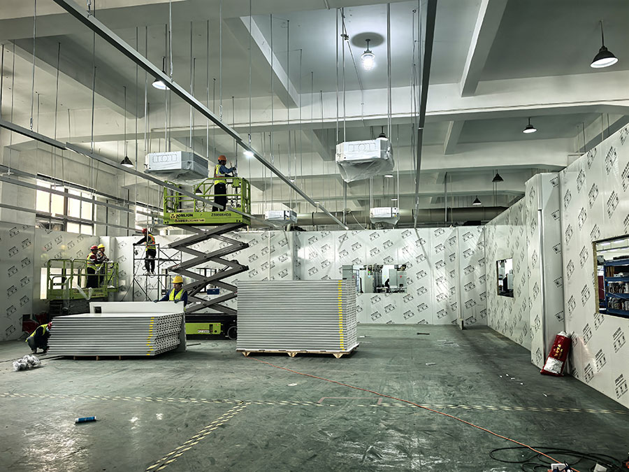 上海松江十萬(wàn)級(jí)潔凈廠房裝修工程